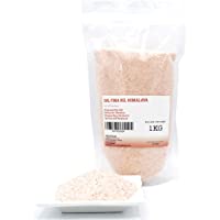 FRISAFRAN - Sal Rosa del Himalaya 100% Natural- no refinada (Sal Rosa del Himalaya Natural FINA- 1Kg)